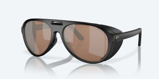 Costa Del Mar Grand Catalina - Matte Black - Copper Silver Mirror Polarized Glass (580G)