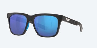 Costa Del Mar Pescador - Net Gray With Blue Rubber - Blue Mirror Polarized Glass (580G)
