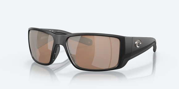Costa Del Mar Blackfin PRO - Matte Black - Copper Silver Mirror Polarized Glass (580G)