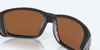 Costa Del Mar Tuna Alley PRO - Matte Black - Copper Silver Mirror Polarized Glass (580G)