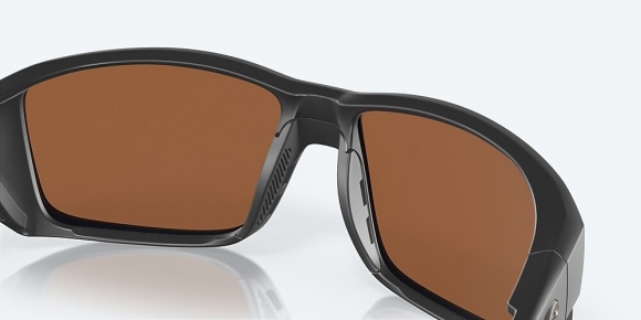Costa Del Mar Tuna Alley PRO - Matte Black - Copper Silver Mirror Polarized Glass (580G)