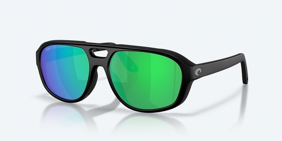 Costa Del Mar Street Heat - Matte Black - Green Mirror Polarized Polycarbonate (580P)