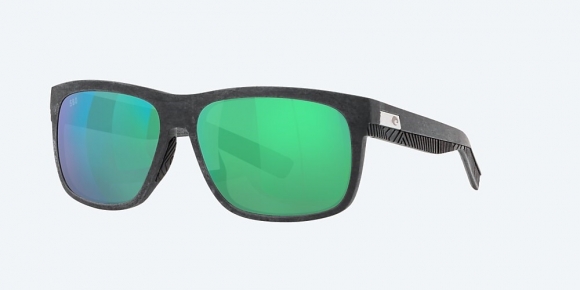 Costa Del Mar Baffin - Net Gray With Gray Rubber - Green Mirror Polarized Glass (580G)