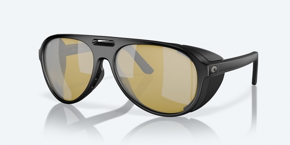 Costa Del Mar Grand Catalina - Matte Black - Sunrise Silver Mirror Polarized Glass (580G)