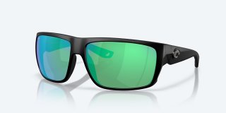Costa Del Mar Fly Line - Matte Black - Green Mirror Polarized Glass (580G)