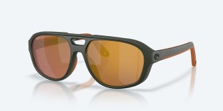 Costa Del Mar Street Heat - Matte Olive - Gold Mirror Polarized Polycarbonate (580P)