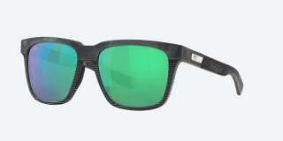 Costa Del Mar Pescador - Net Gray With Gray Rubber - Green Mirror Polarized Glass (580G)