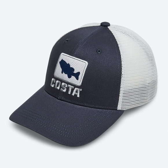 Costa Del Mar Bass Waves Trucker - Navy