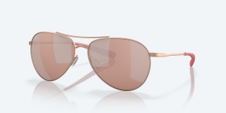 Costa Del Mar Piper - Satin Rose Gold - Copper Silver Mirror Polarized Polycarbonate (580P)