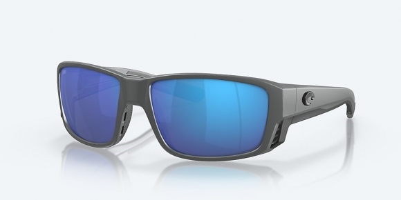 Costa Del Mar Tuna Alley PRO - Matte Gray - Blue Mirror Polarized Glass (580G)