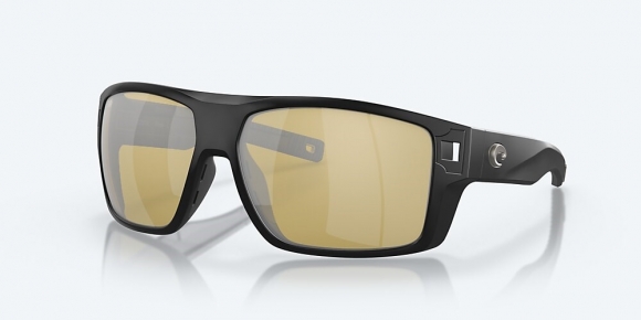 Costa Del Mar Diego - Matte Black - Sunrise Silver Mirror Polarized Glass (580G)