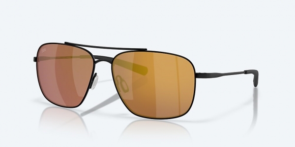 Costa Del Mar Canaveral - Satin Black - Gold Mirror Polarized Glass (580G)