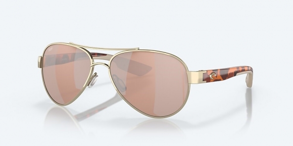 Costa Del Mar Loreto - Rose Gold - Copper Silver Mirror Polarized Polycarbonate (580P)