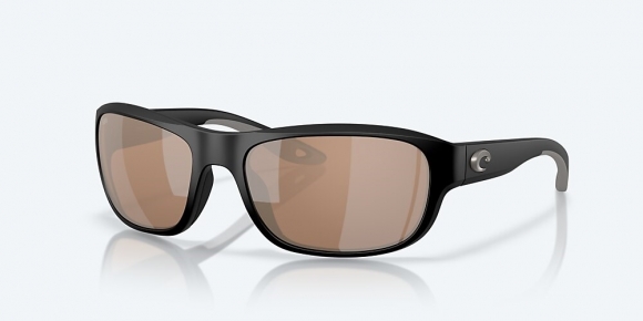 Costa Del Mar Clipperton - Matte Black - Copper Silver Mirror Polarized Glass (580G)