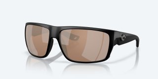 Costa Del Mar Fly Line - Matte Black - Copper Silver Mirror Polarized Glass (580G)