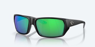 Costa Del Mar Tailfin - Matte Black - Green Mirror Polarized Polycarbonate (580P)