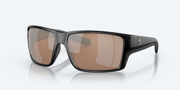 Costa Del Mar Reefton PRO - Matte Black - Copper Silver Mirror Polarized Glass (580G)