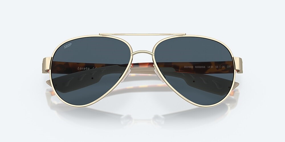 Costa Del Mar Loreto - Rose Gold - Gray Polarized Polycarbonate (580P)