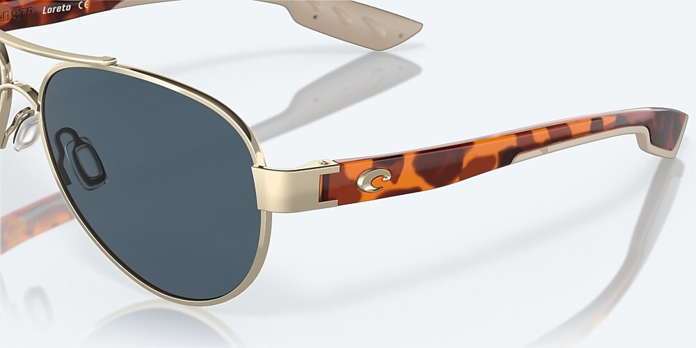 Costa Del Mar Loreto - Rose Gold - Gray Polarized Polycarbonate (580P)