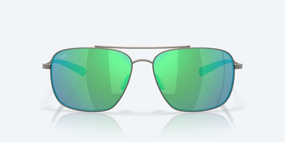 Costa Del Mar Canaveral - Brushed Gunmetal - Green Mirror Polarized Glass (580G)
