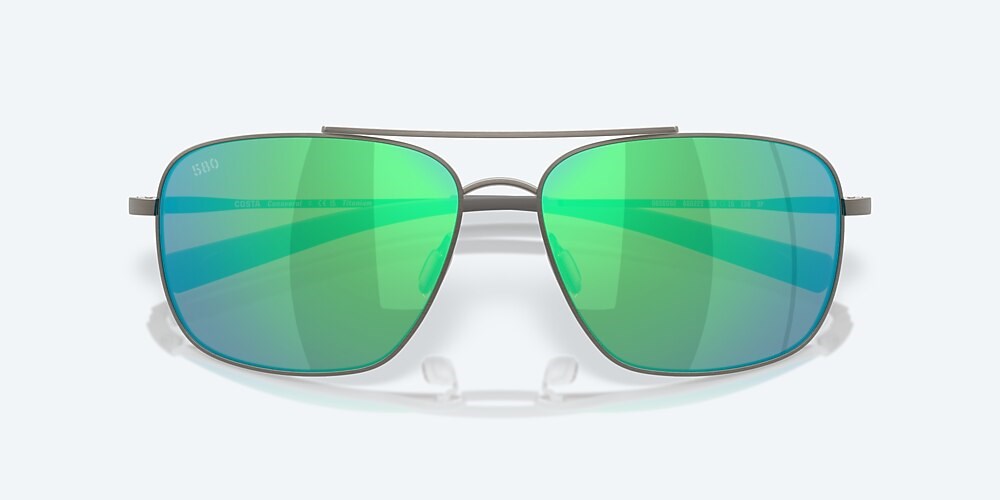 Costa Del Mar Canaveral - Brushed Gunmetal - Green Mirror Polarized Glass (580G)