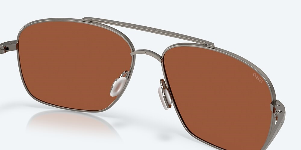 Costa Del Mar Canaveral - Brushed Gunmetal - Green Mirror Polarized Glass (580G)