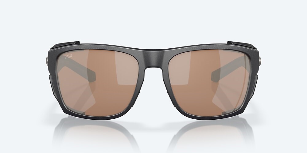 Costa Del Mar King Tide 6 - Black Pearl - Copper Silver Mirror Polarized Glass (580G)