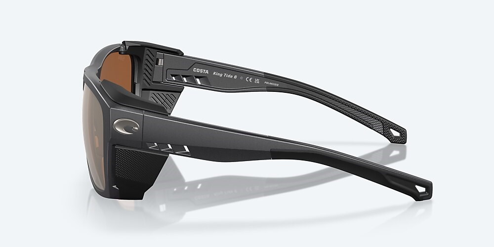 Costa Del Mar King Tide 6 - Black Pearl - Copper Silver Mirror Polarized Glass (580G)