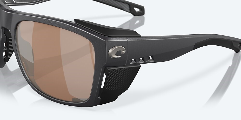 Costa Del Mar King Tide 6 - Black Pearl - Copper Silver Mirror Polarized Glass (580G)