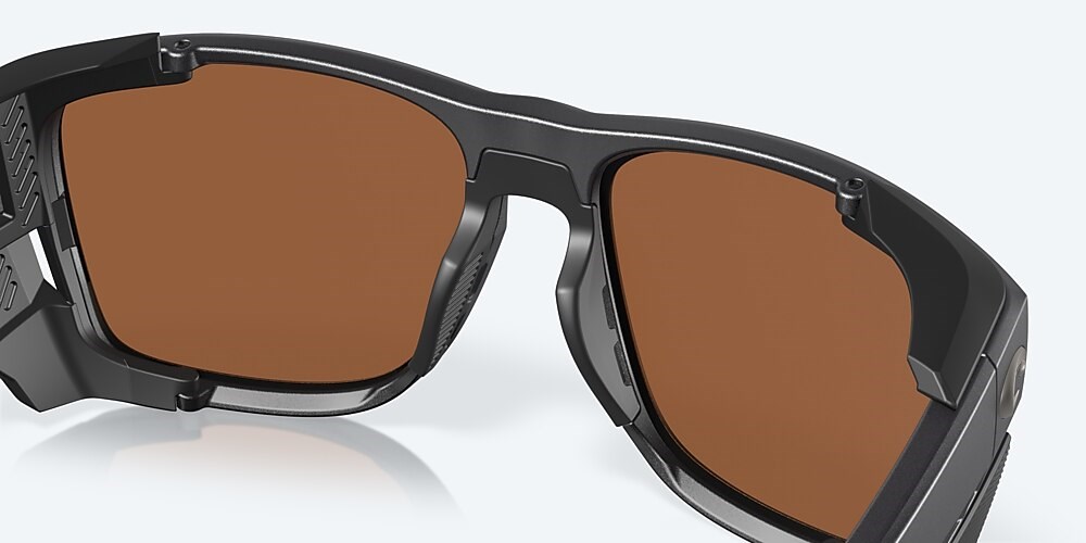 Costa Del Mar King Tide 6 - Black Pearl - Copper Silver Mirror Polarized Glass (580G)