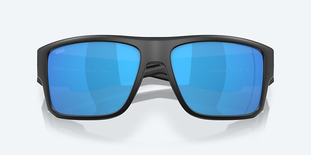 Costa Del Mar Taxman - Matte Black - Blue Mirror Polarized Glass (580G)