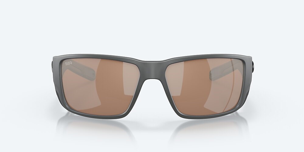 Costa Del Mar Blackfin PRO - Matte Gray - Copper Silver Mirror Polarized Glass (580G)