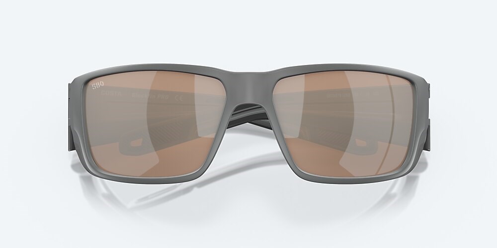 Costa Del Mar Blackfin PRO - Matte Gray - Copper Silver Mirror Polarized Glass (580G)