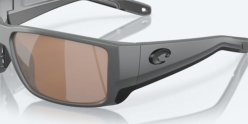 Costa Del Mar Blackfin PRO - Matte Gray - Copper Silver Mirror Polarized Glass (580G)