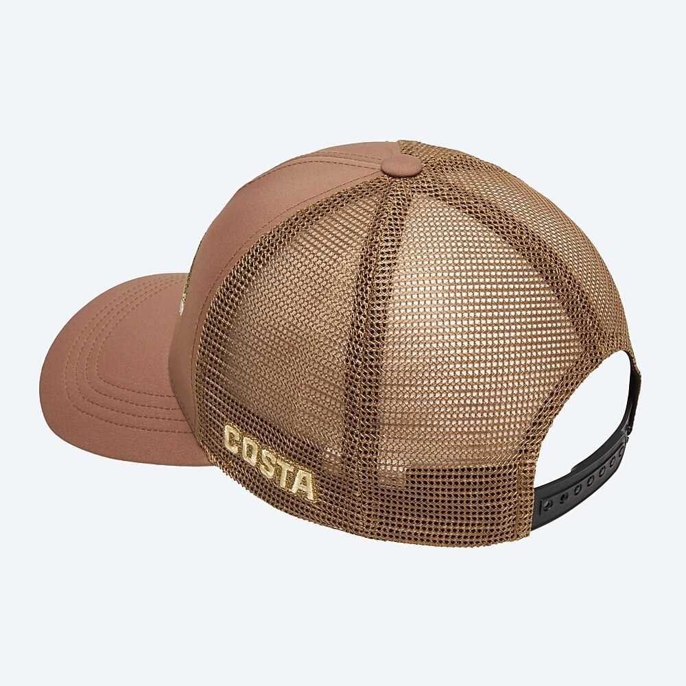 Costa Del Mar Bass Stitched Trucker - Working Brown
