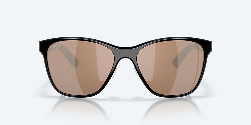 Costa Del Mar Luna Nueva - Black - Copper Silver Mirror Polarized Glass (580G)