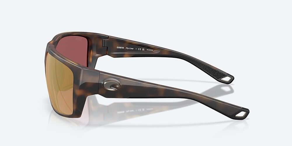 Costa Del Mar Fly Line - Matte Tortoise - Gold Mirror Polarized Glass (580G)