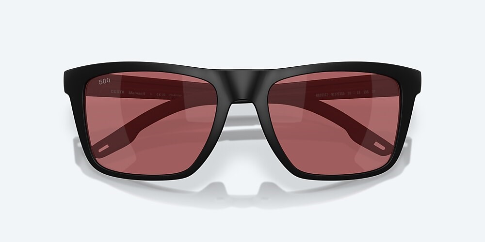 Costa Del Mar Mainsail - Matte Black - Rose Polarized Glass (580G)