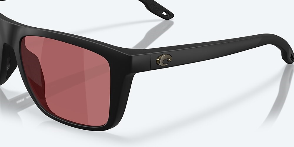 Costa Del Mar Mainsail - Matte Black - Rose Polarized Glass (580G)