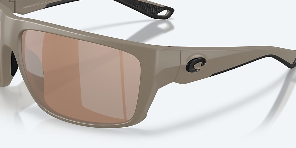 Costa Del Mar Fly Line - Matte Sand - Copper Silver Mirror Polarized Glass (580G)