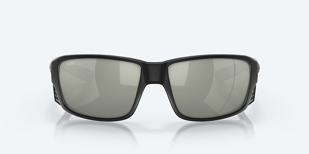 Costa Del Mar Tuna Alley PRO - Matte Black - Gray Silver Mirror Polarized Glass (580G)