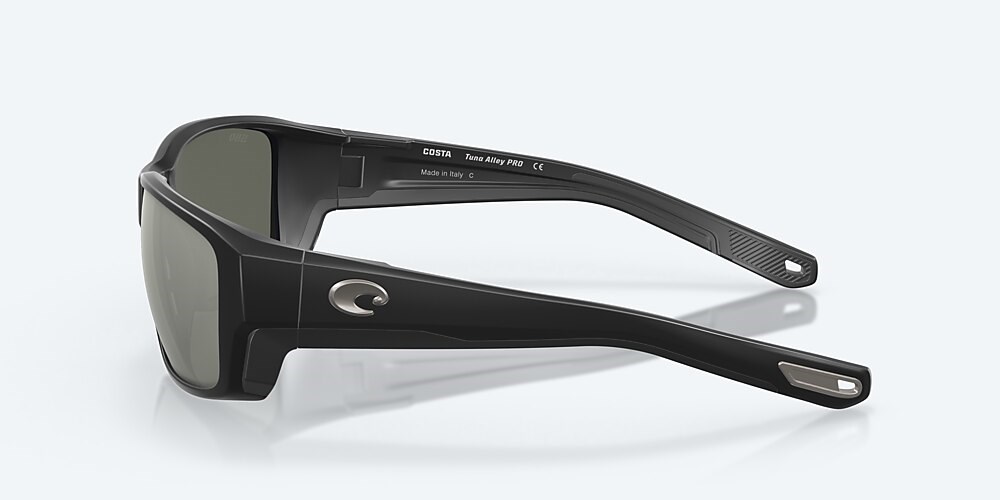 Costa Del Mar Tuna Alley PRO - Matte Black - Gray Silver Mirror Polarized Glass (580G)