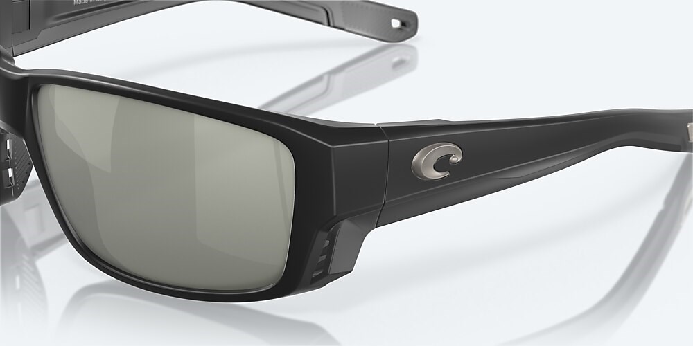 Costa Del Mar Tuna Alley PRO - Matte Black - Gray Silver Mirror Polarized Glass (580G)
