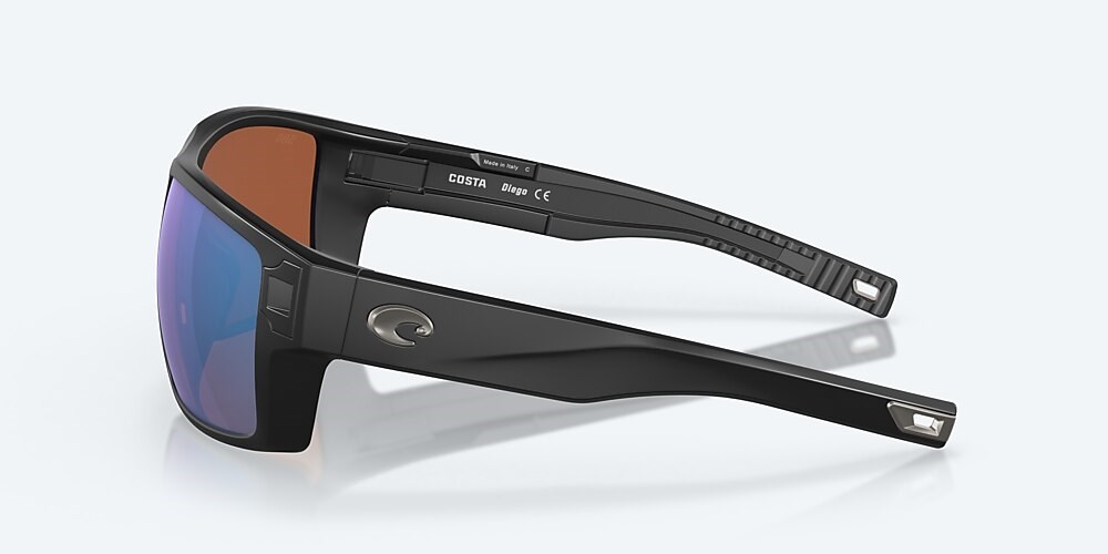 Costa Del Mar Diego - Matte Black - Green Mirror Polarized Glass (580G)