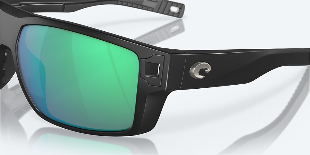 Costa Del Mar Diego - Matte Black - Green Mirror Polarized Glass (580G)