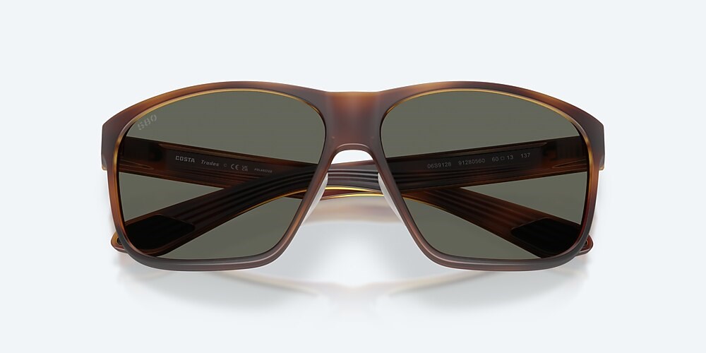 Costa Del Mar Trades - Matte Tortoise - Gray Polarized Glass (580G)