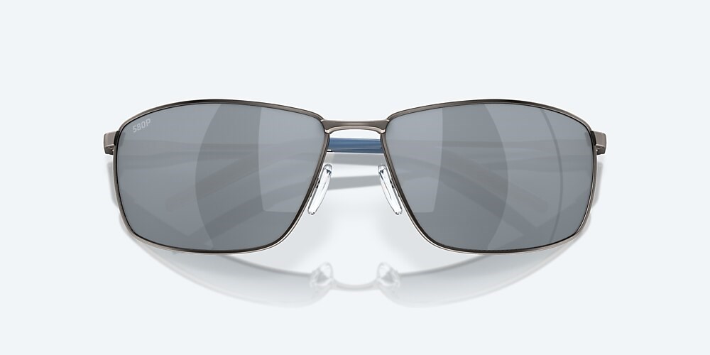 Costa Del Mar Turret - Matte Dark Gunmetal - Gray Silver Mirror Polarized Polycarbonate (580P)