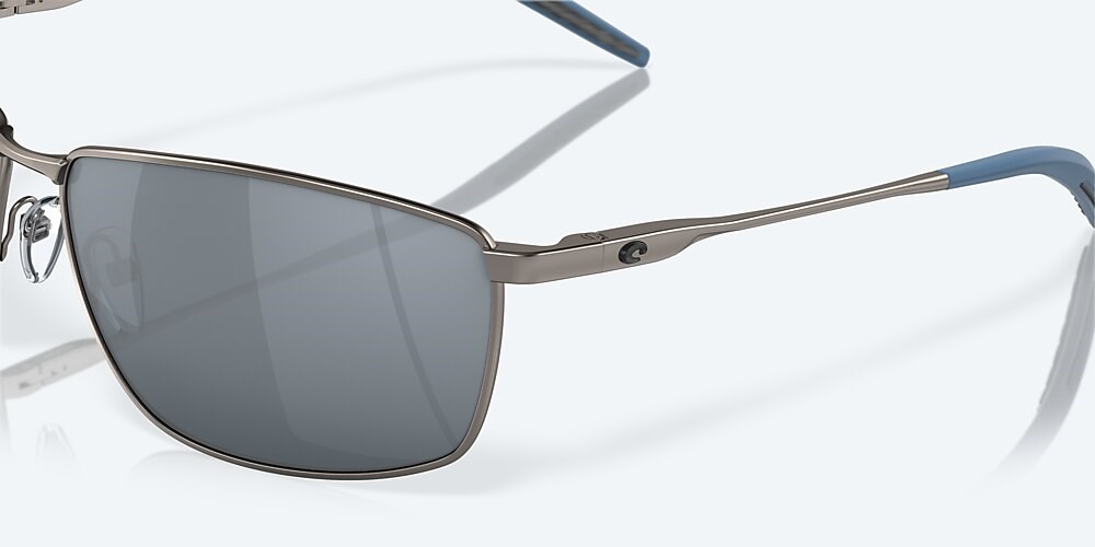 Costa Del Mar Turret - Matte Dark Gunmetal - Gray Silver Mirror Polarized Polycarbonate (580P)