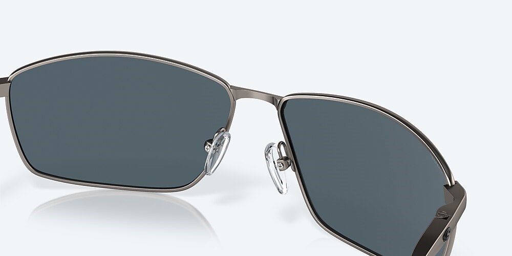 Costa Del Mar Turret - Matte Dark Gunmetal - Gray Silver Mirror Polarized Polycarbonate (580P)
