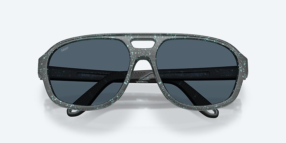 Costa Del Mar Street Heat - Matte Aqua Drip - Gray Polarized Polycarbonate (580P)